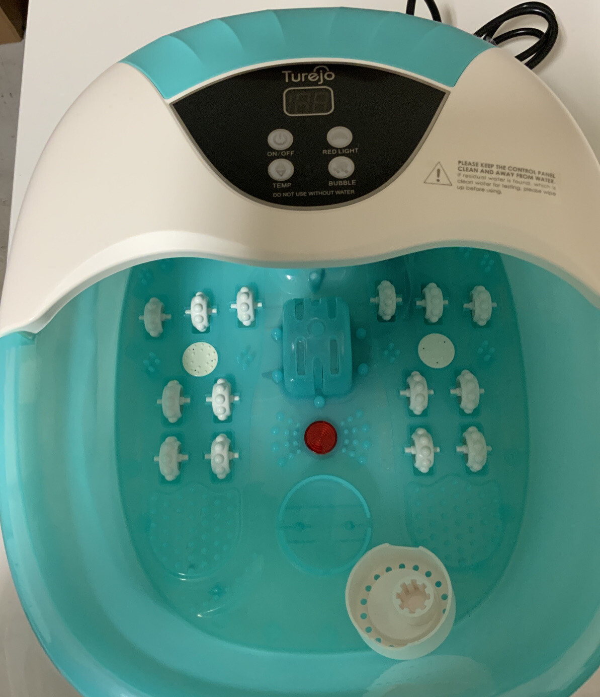 🧷 Turejo Foot Spa Bath Massager Mm-19D, Teal, 🆕