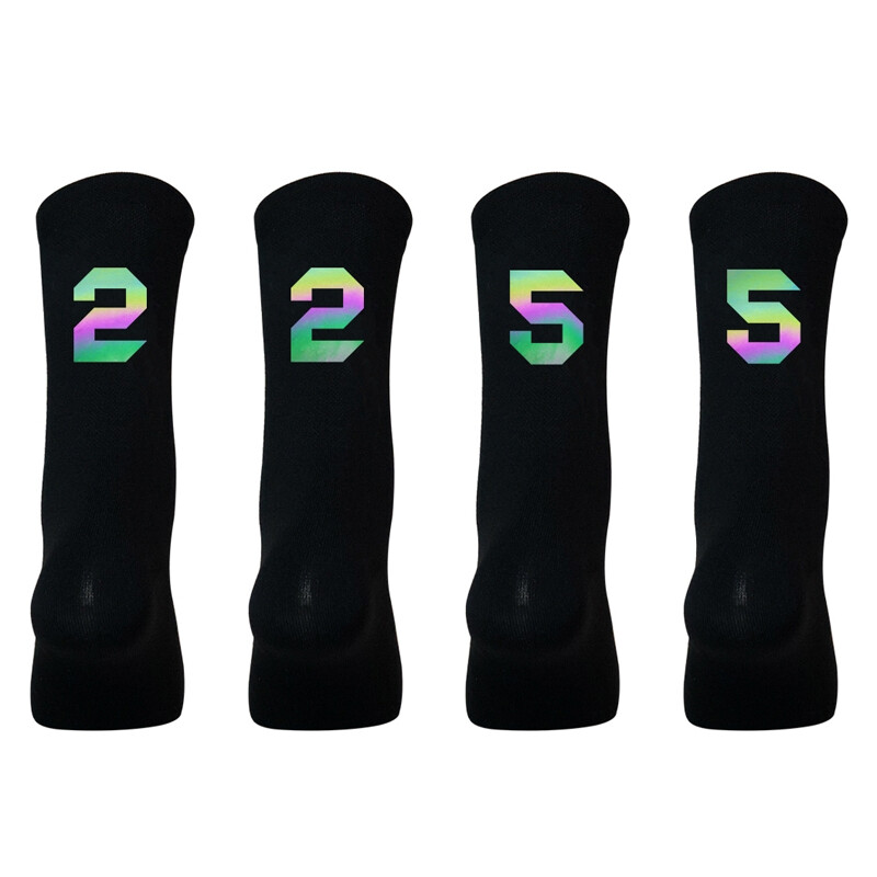 2 Pairs Reflective Road Cycling Riding Bicycle Bike XC MTB BMX Sport Ankle Socks