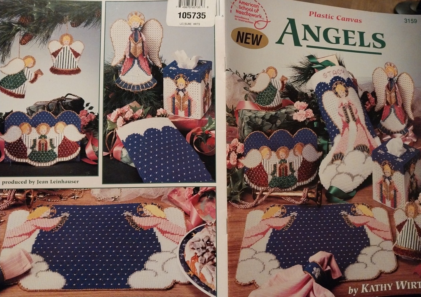 ANGELS In PLASTIC CANVAS Pattern Leaflet/Booklet