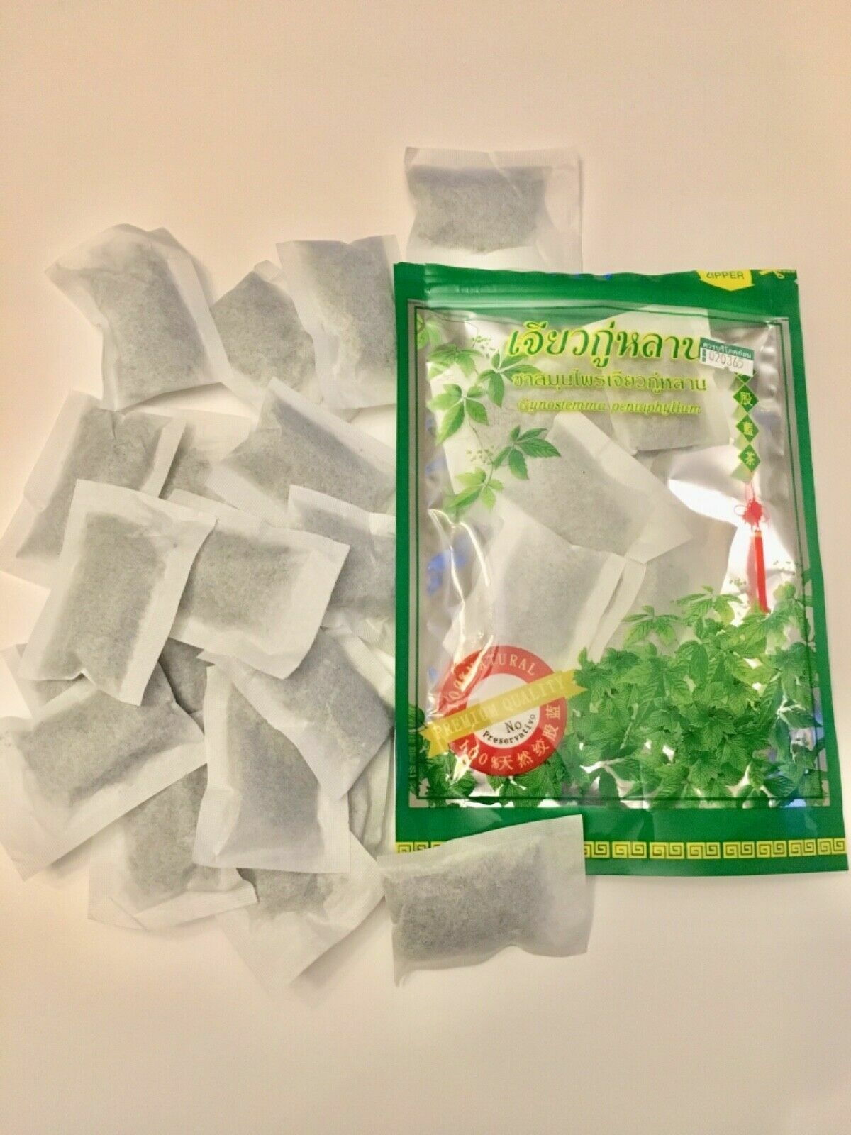 Jiaogulan  Tea (Gynostemma Pentaphyllu) Organic  - 25  tea bags