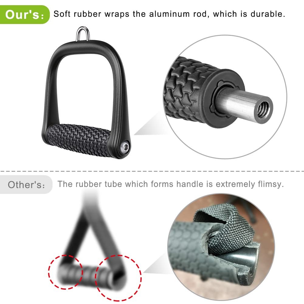 D Handle Cable Attachment Cable Machine Handles Non-Slip and Comfortable Soli...