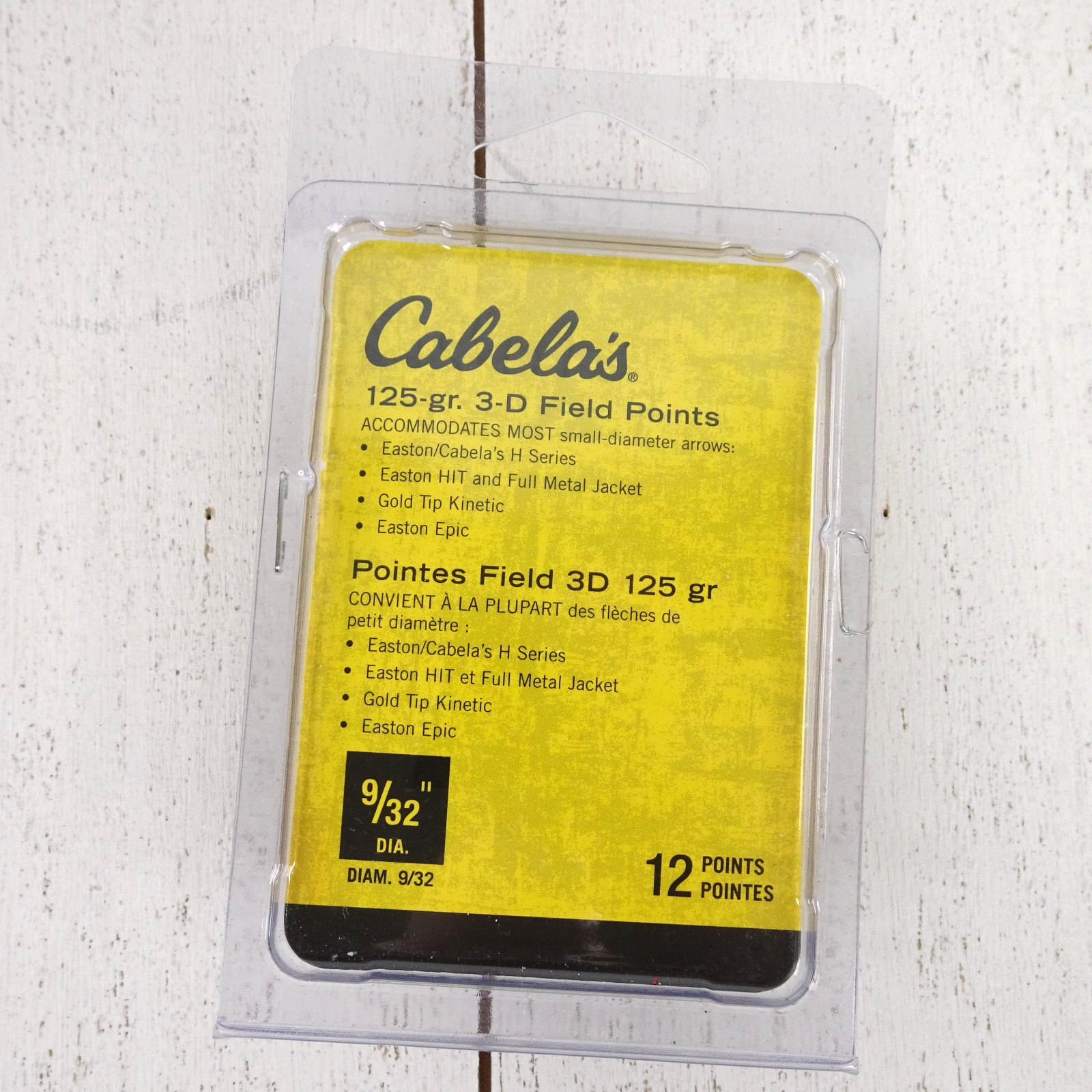 Cabela's 125-gr. 9/32" Diameter 3-D Field Points for Arrows 12 Points