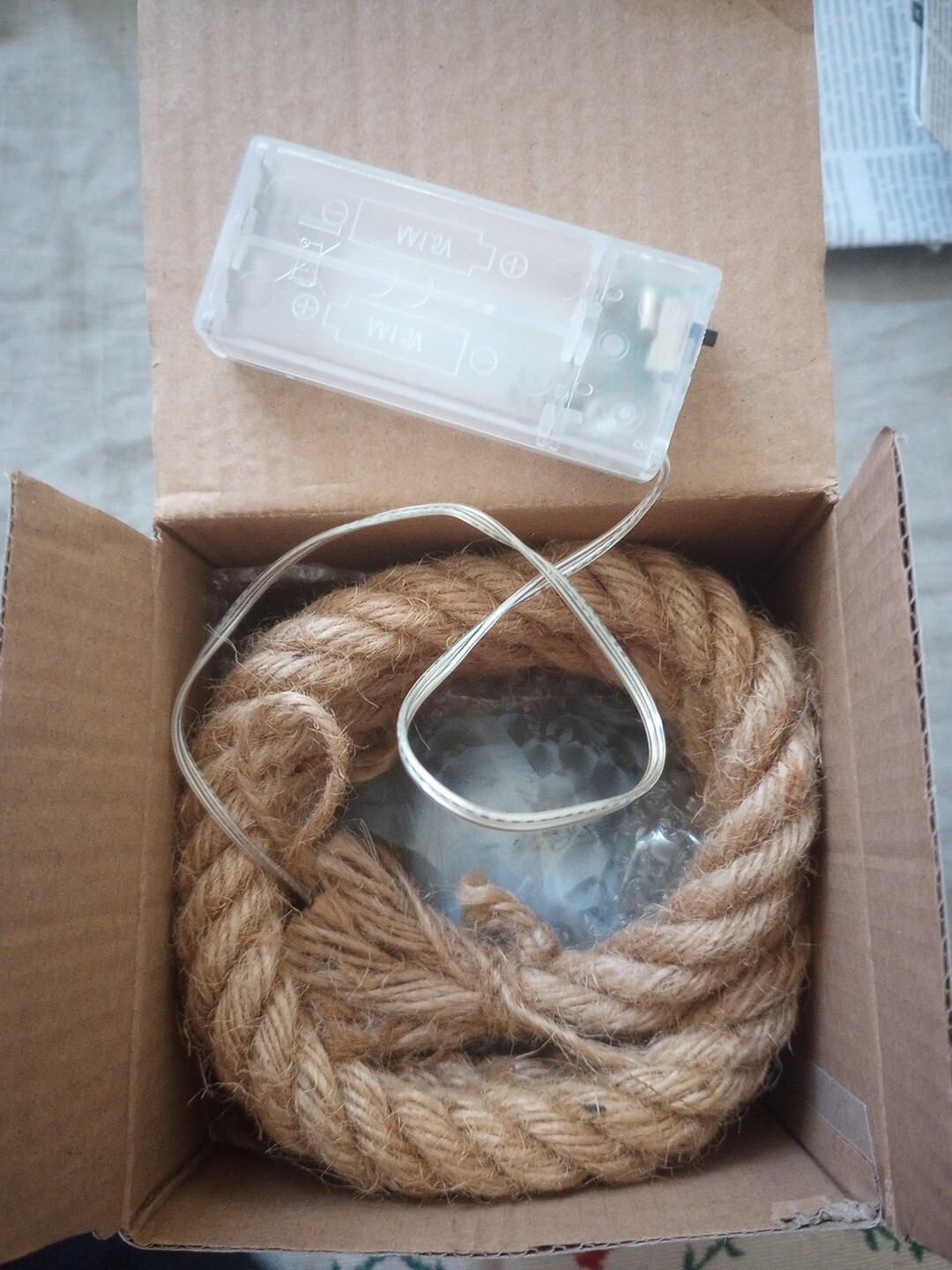 Direction With Light 10 LED Lights Hanging Bulb From Rope