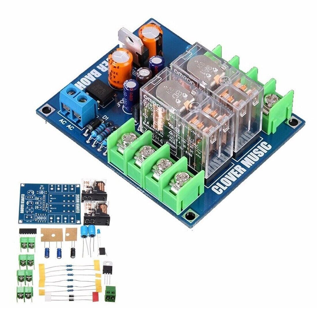 Dual OMRON Relay UPC1237 Speaker Protection Board for HiFi Amp Amplifier DIY Kit