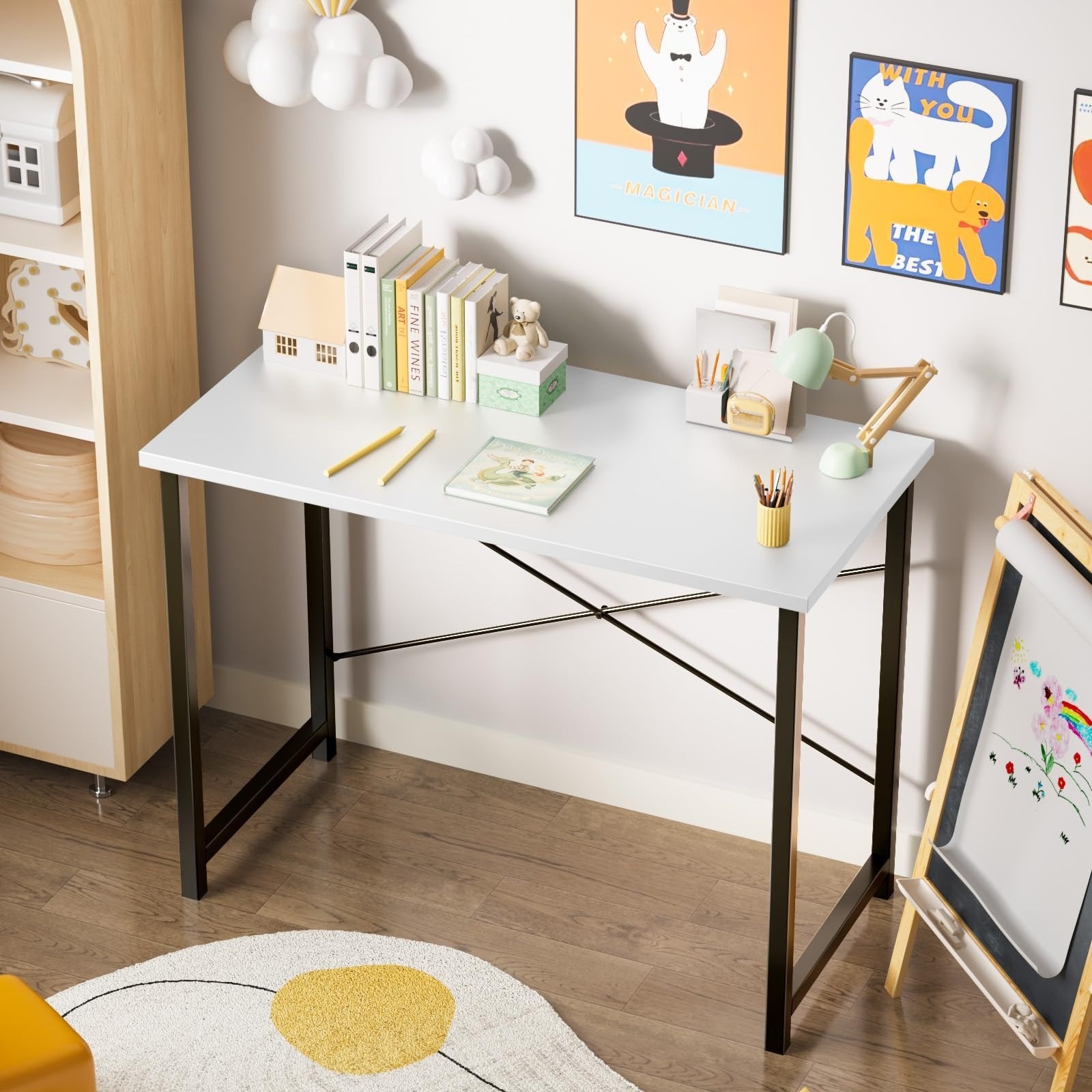 Sweetcrispy 32-Inch Small Computer Desk | Modern Minimalist Design