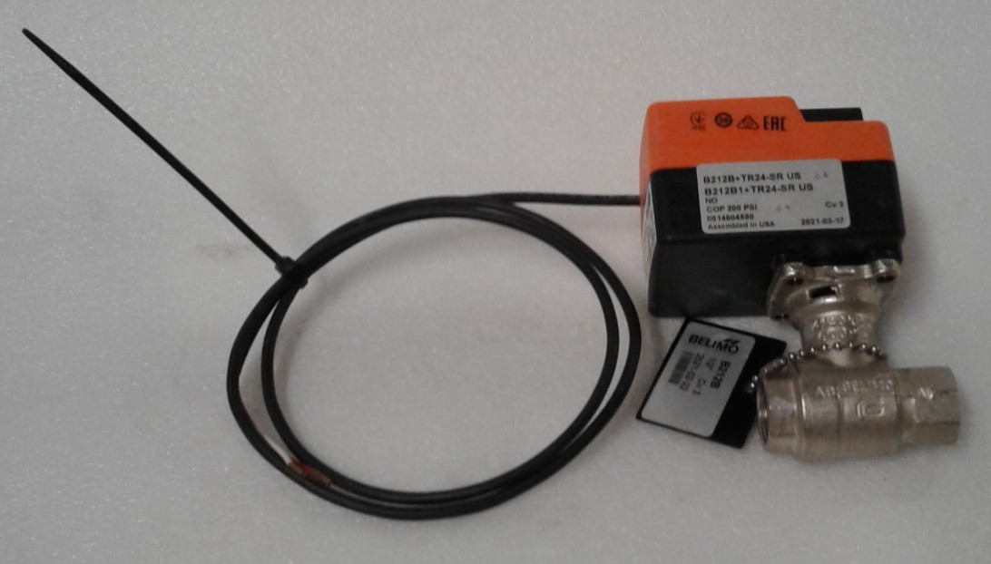 Belimo TR24-SR US 24VAC 200PSI Actuator 1/2"  Cv 3- New