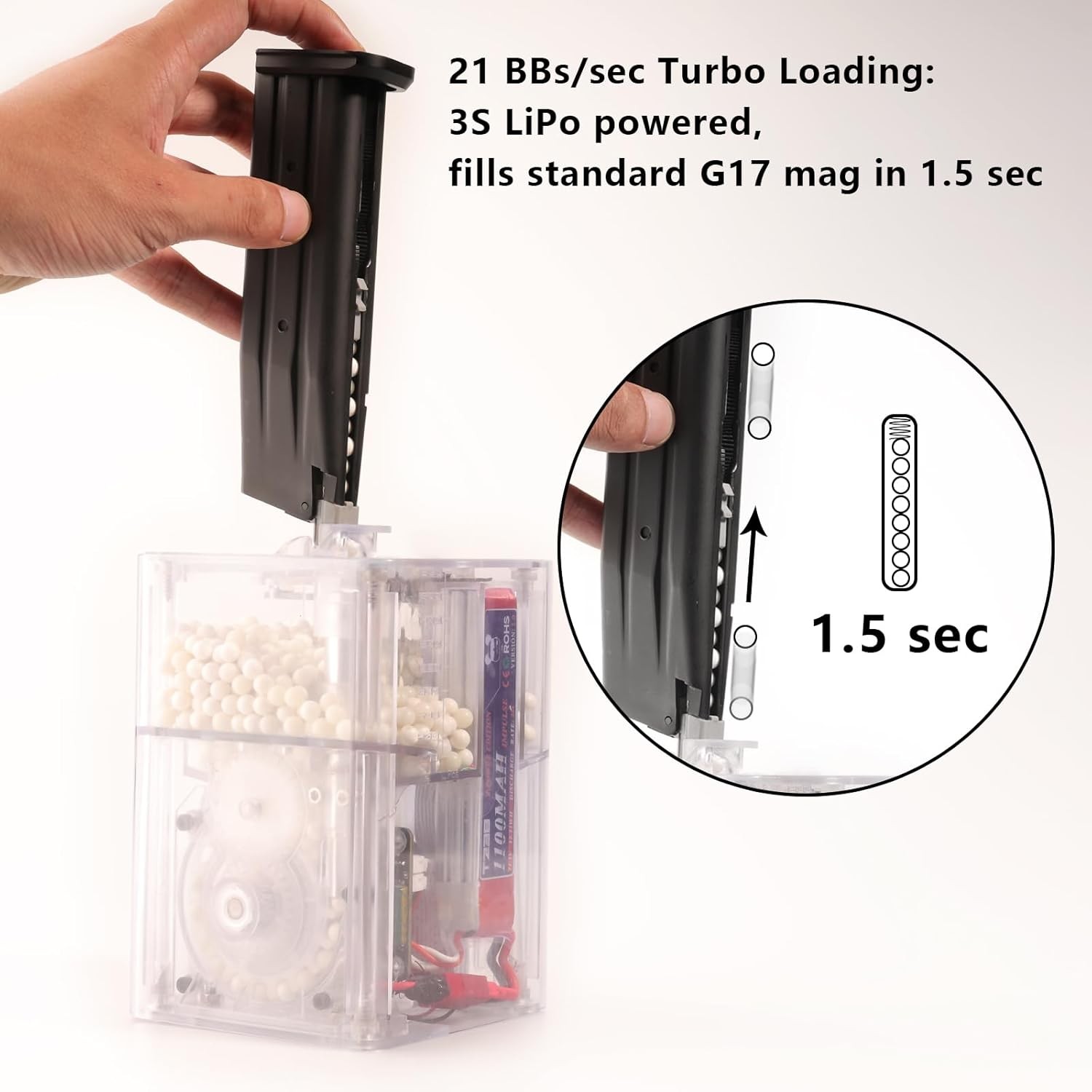 Smart Auto Loader PRO Edition – Airsoft Magazines Electric BB Speed Loader PRO