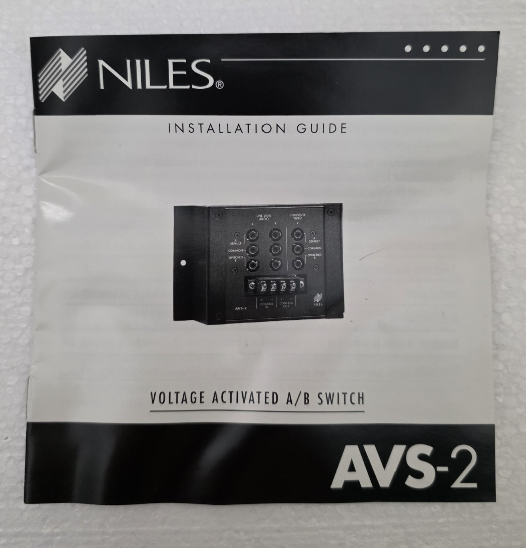 NILES AVS-2 Coltage Activated A-B Switch