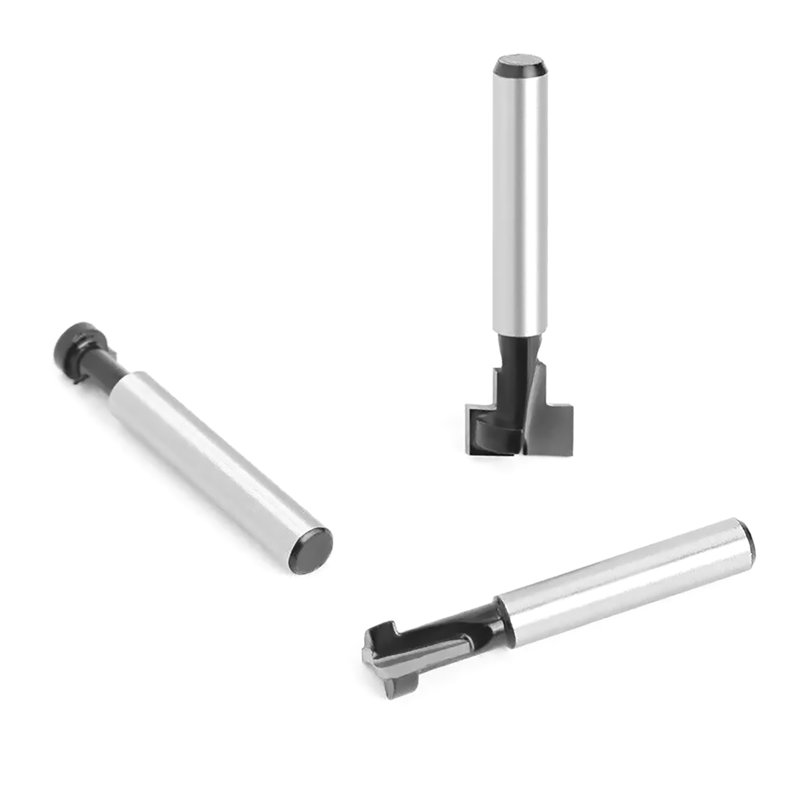 3Pcs 1/4" Shank Keyhole Router Bits Replace Kits 3/8" 5/16" 1/2" For Wood Cutter