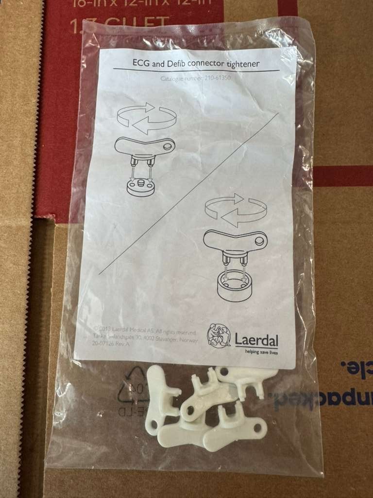 LAERDAL MODEL 210-61350 ECG CONNECTOR TIGHTENER PARTS