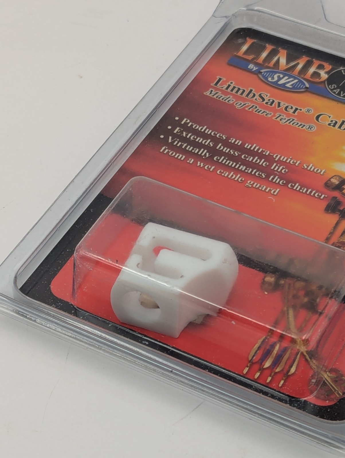 Limbsaver Teflon Cable Slide 3021 Bow Cable Guard, White, Universal, New