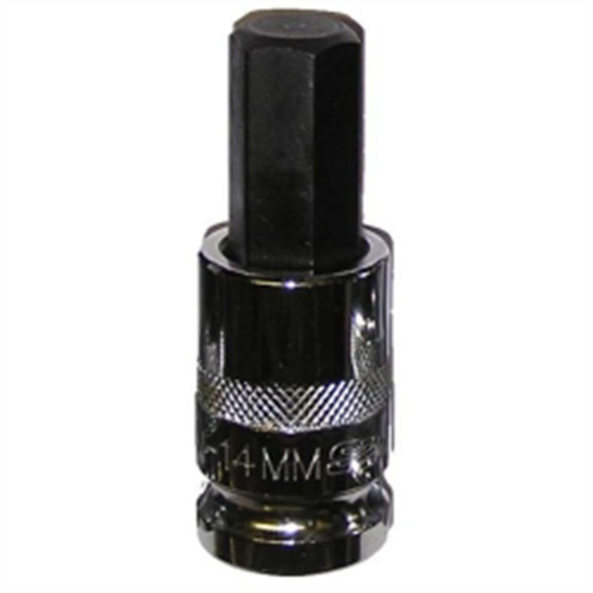 VIM Tools 14 mm Hex Bit, Chrome 1/2 Inch Square Drive Bit Holder