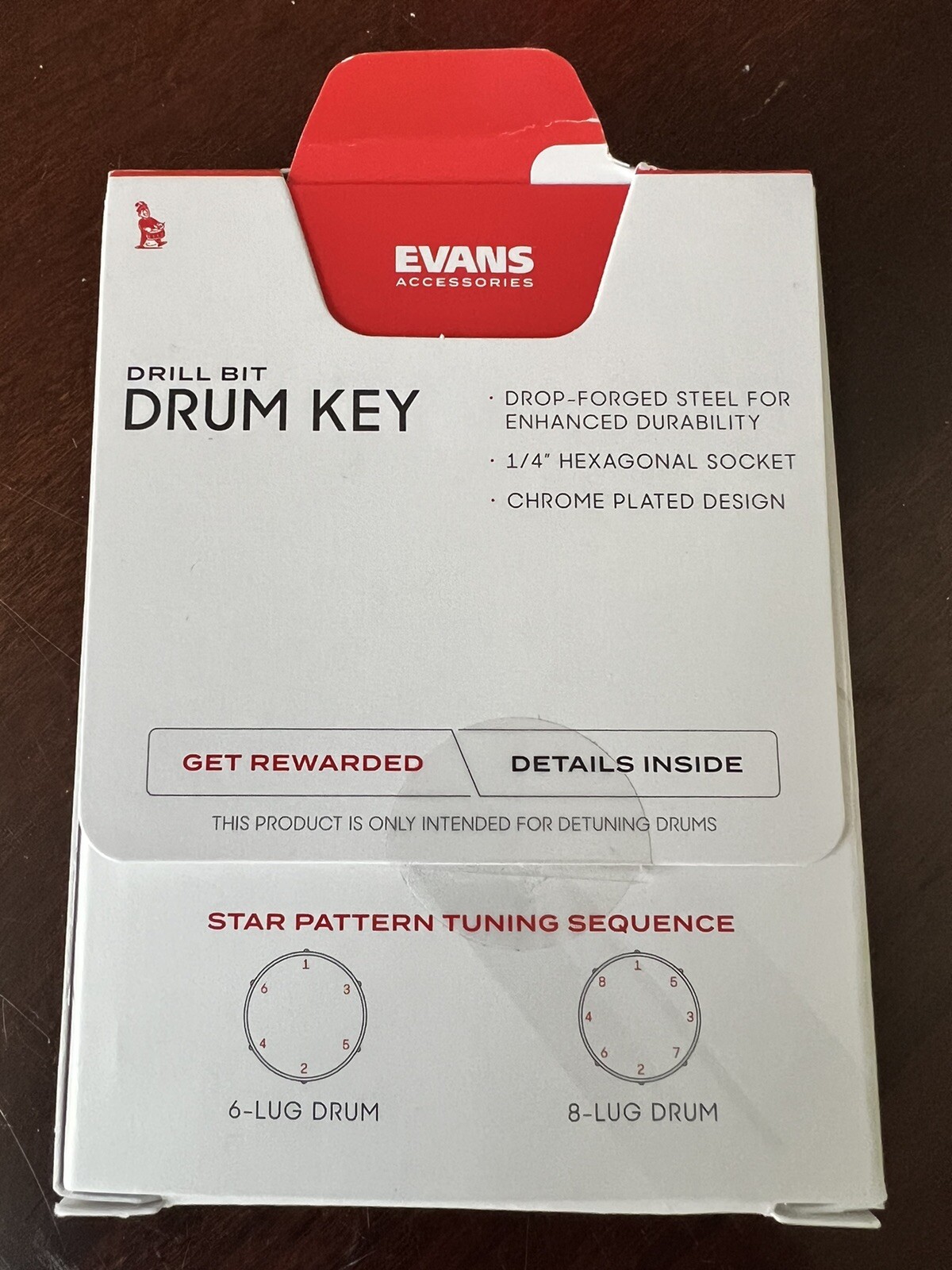 Evans Drill Bit Drum Key | FREE SHIPPING | NEW IN BOX