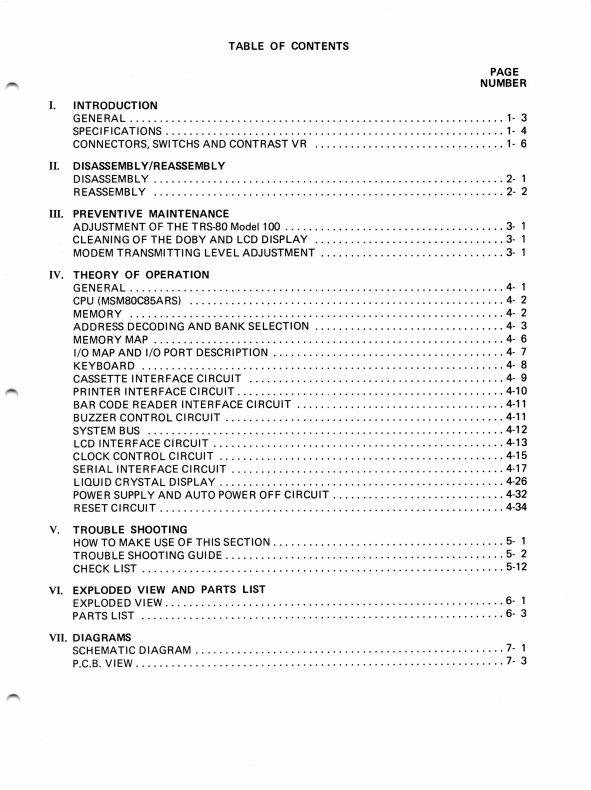 TRS-80 Model 100 Portable Computer Service Manual PDF Copy 4G USB Stick