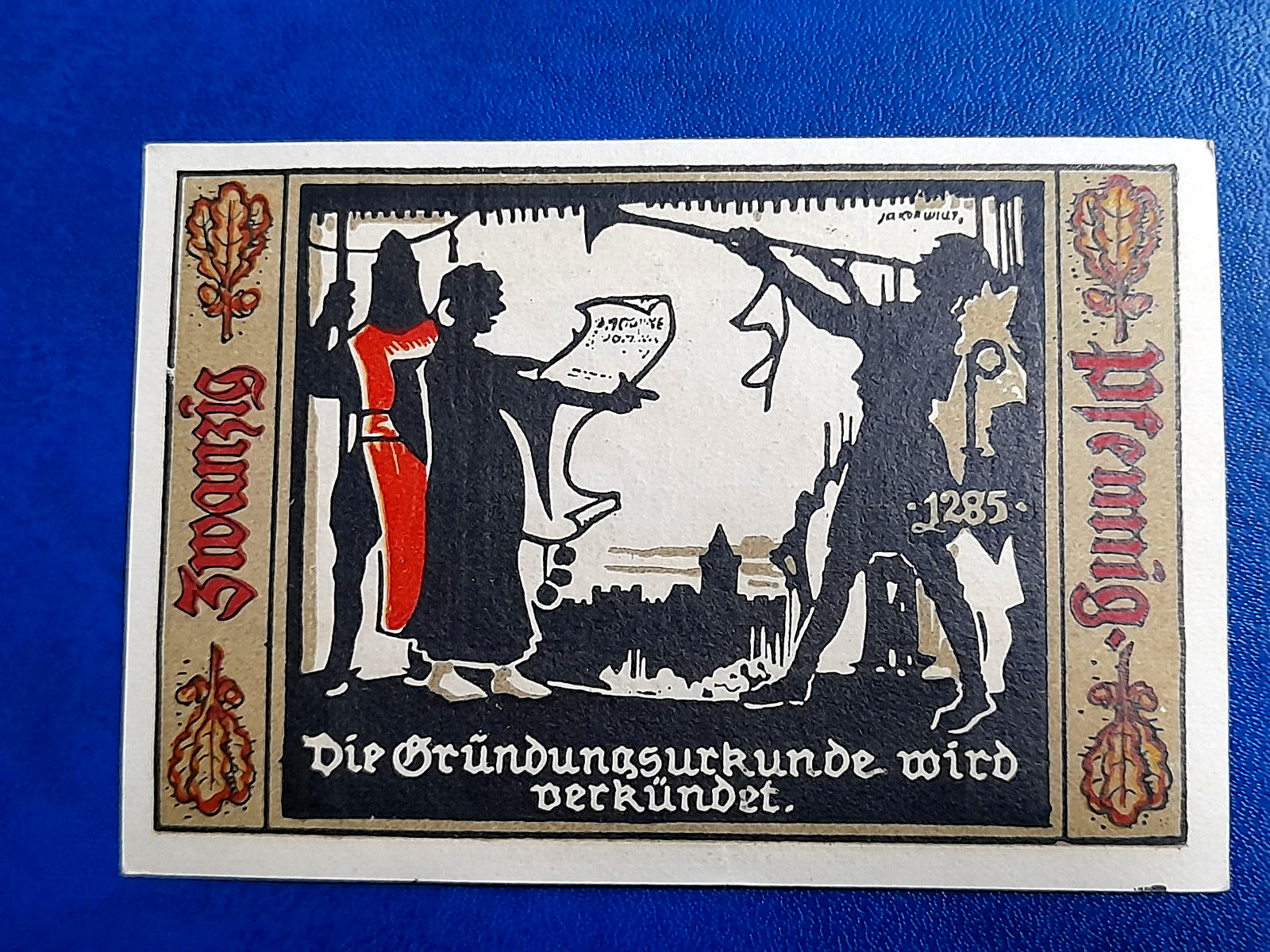 FURSTENWALDE NOTGELD 20 PFENNIG 1921 EMERGENCY MONEY GERMANY BANKNOTE (27935)