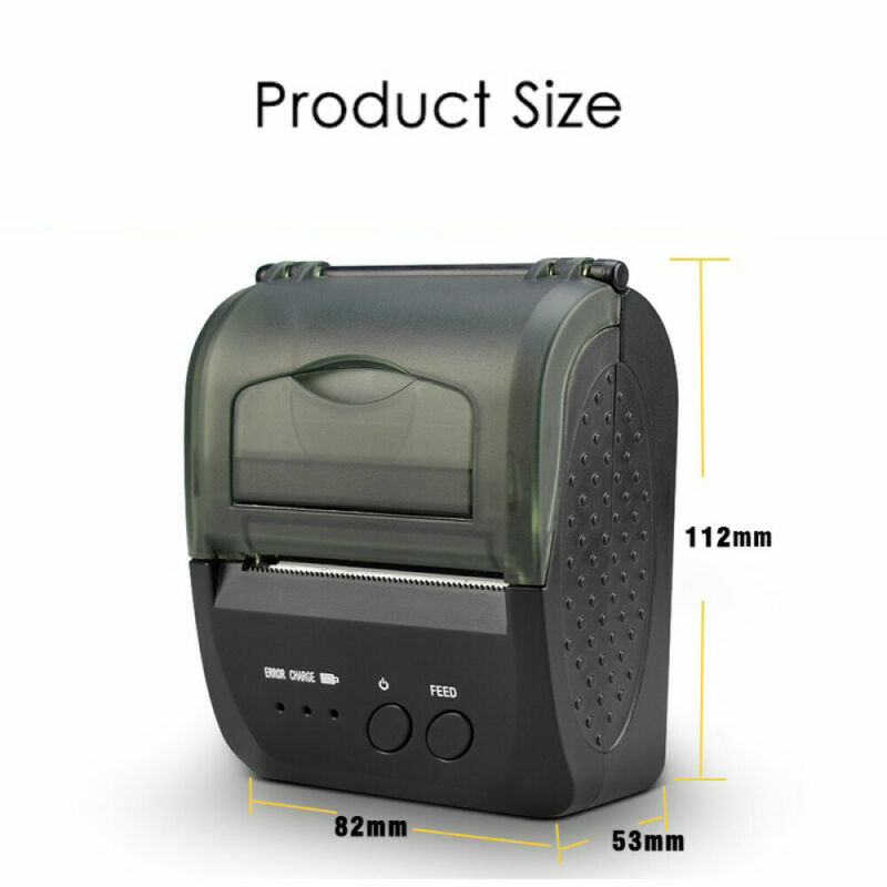 58mm Mini Portable Bluetooth Thermal Printer USB for Win Android iOS Printing