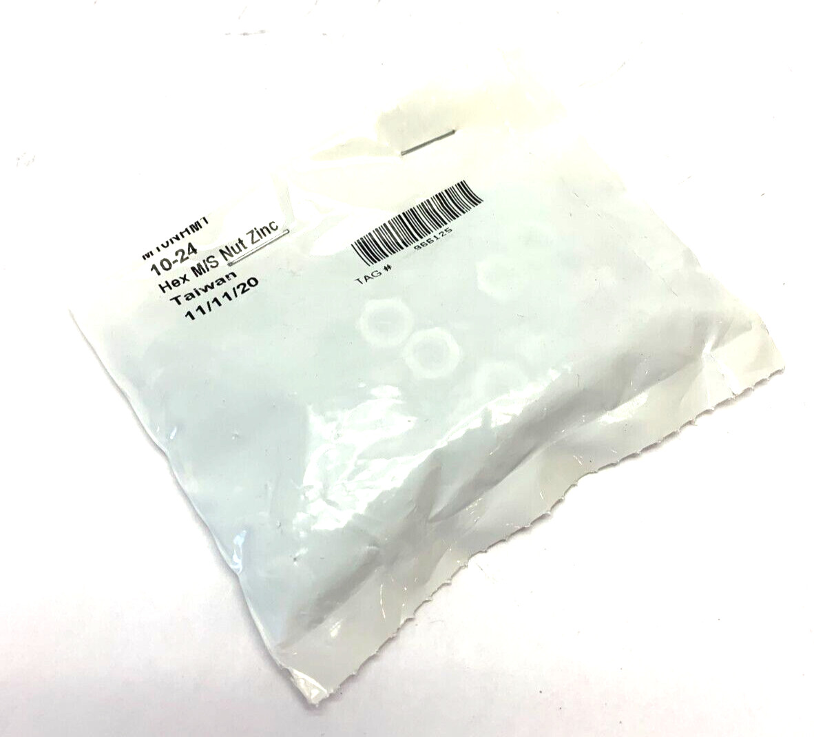 M10NHM1 10-24 Hex Nut Zinc M/S PACK OF 100