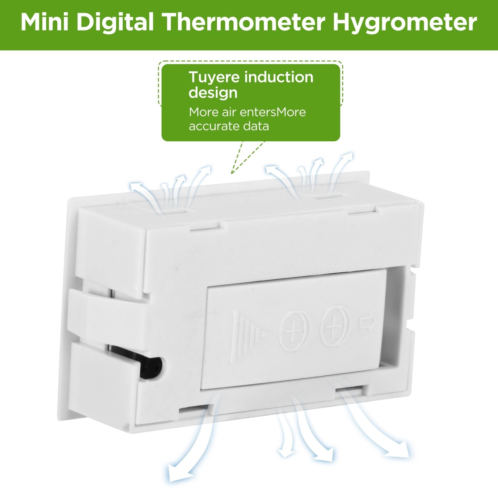 12 Pack Mini Hygrometer Digital Electronic Temperature Humidity Meters Gauge ...