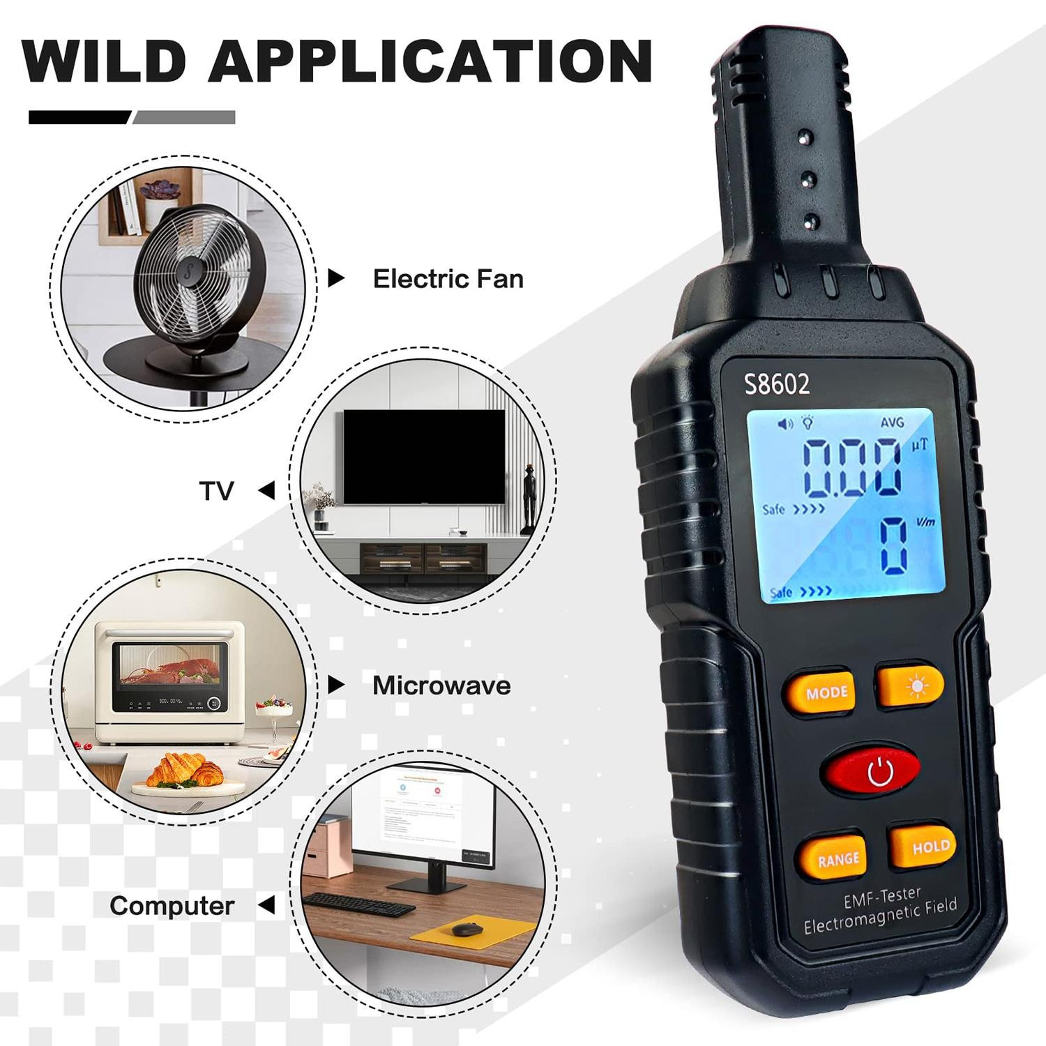 3 in 1 EMF Meter Electromagneti
