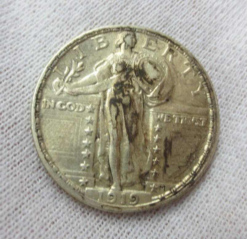1919-P Standing Liberty Quarter AU (Nice Coin)