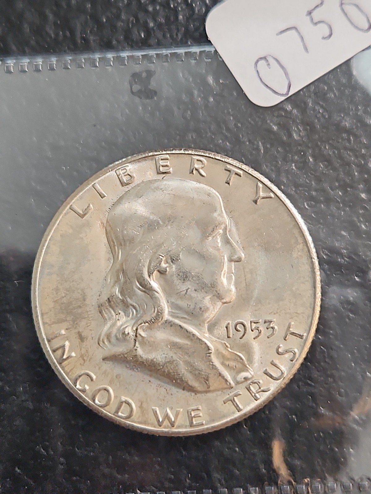 1953-3 FRANKLIN HALF DOLLAR #0750