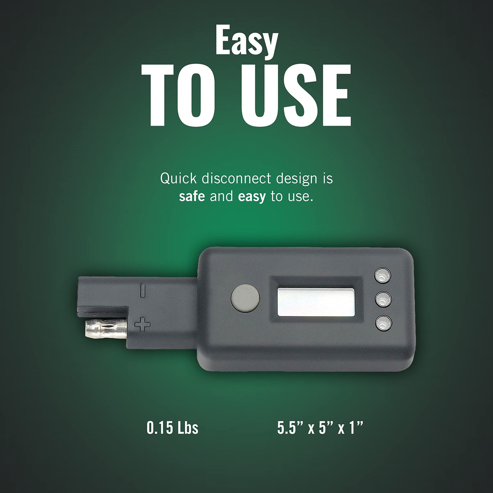Battery Tender Voltage Indicator for Easy-to-Use Accurate 12V Battery Testing...