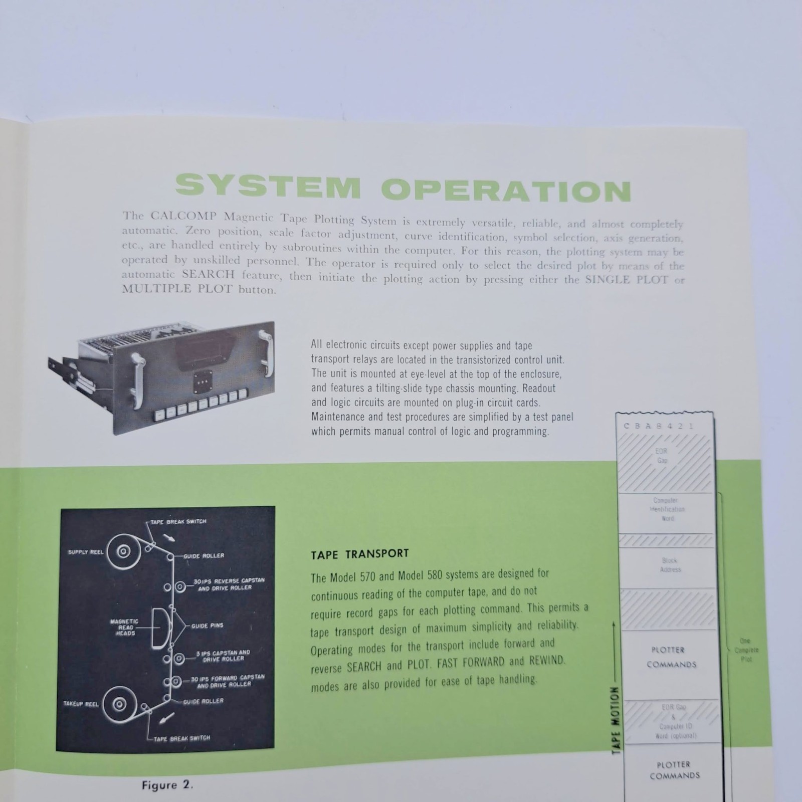 Vintage CALCOMP Magnetic Tape Plotting Systems Bulletin Brochure