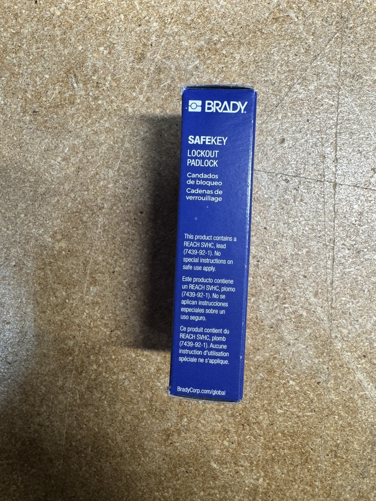 (Qty 6) Brady SafeKey Lockout Padlock Black Smooth Insertion 1.5" Shackle