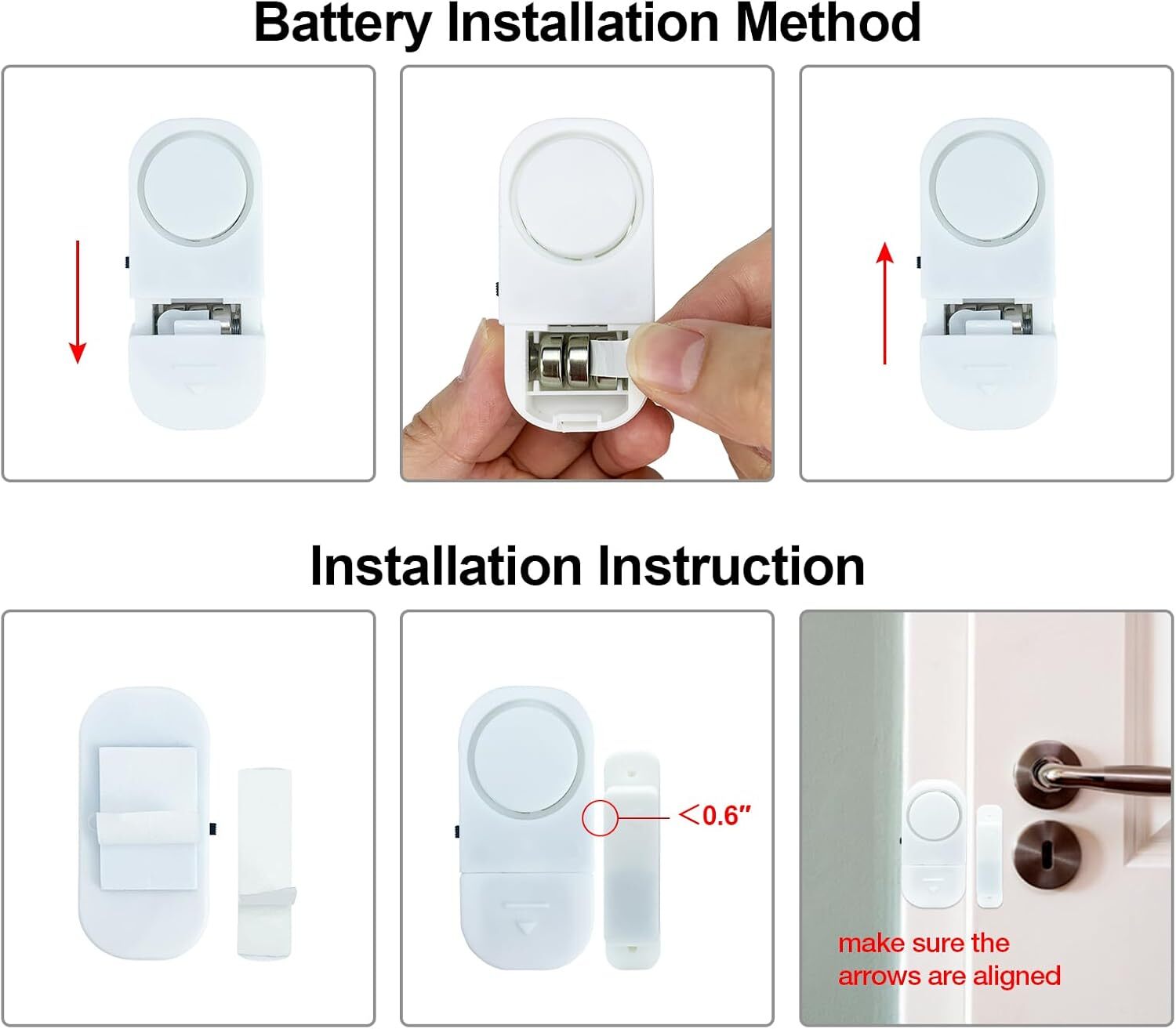 Wireless Home Window Door Burglar Security Alarm System Magnetic Sensor lot