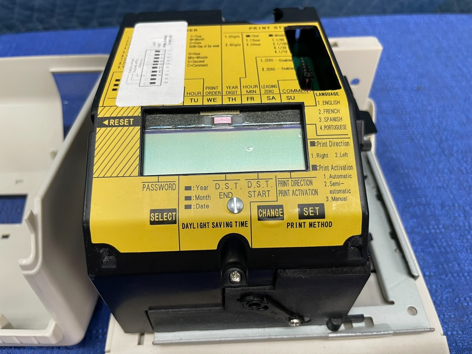 Widmer T-4U Electronic Time Clock & Date Stamp Recorder
