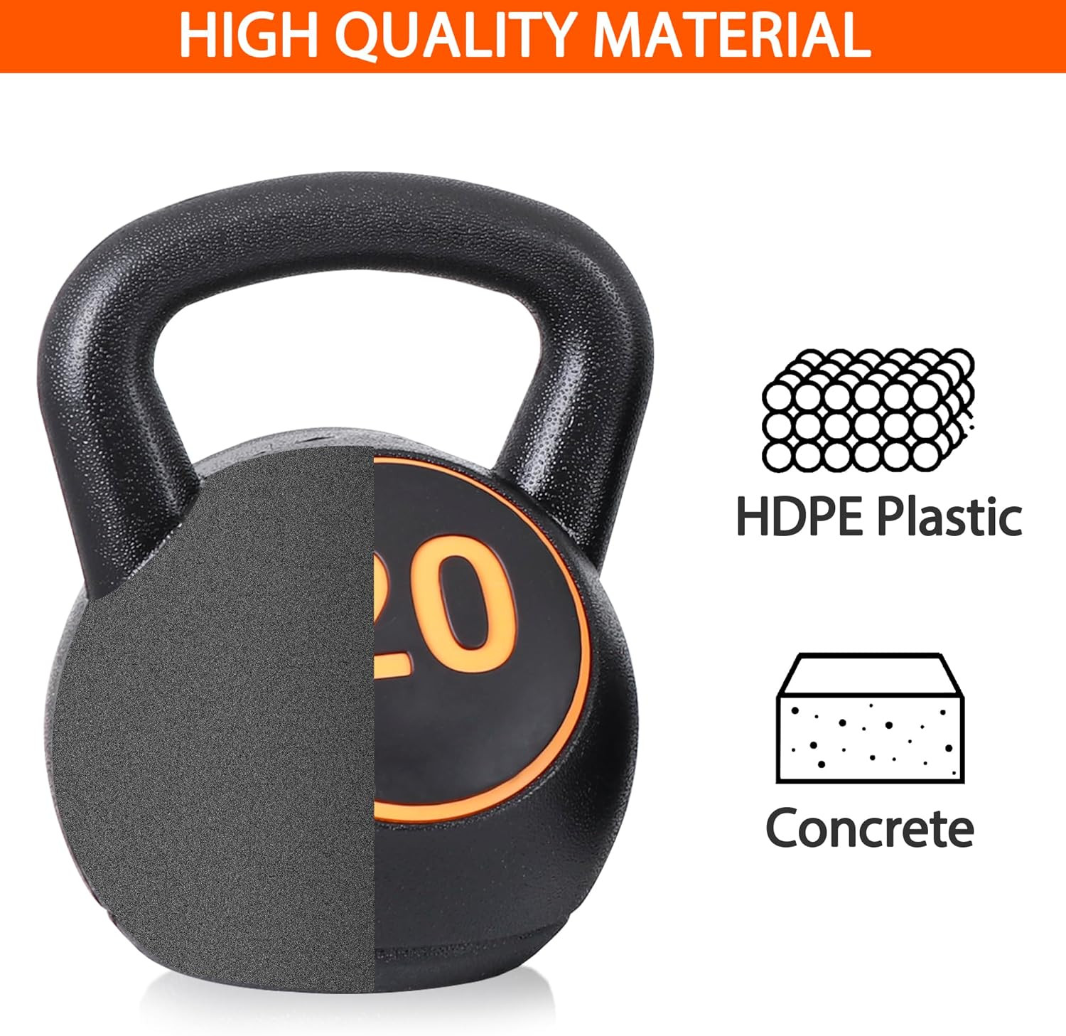 4-Piece Kettlebells Weights Set, Wide Grip Strength Training Soft Kettlebell, Ex
