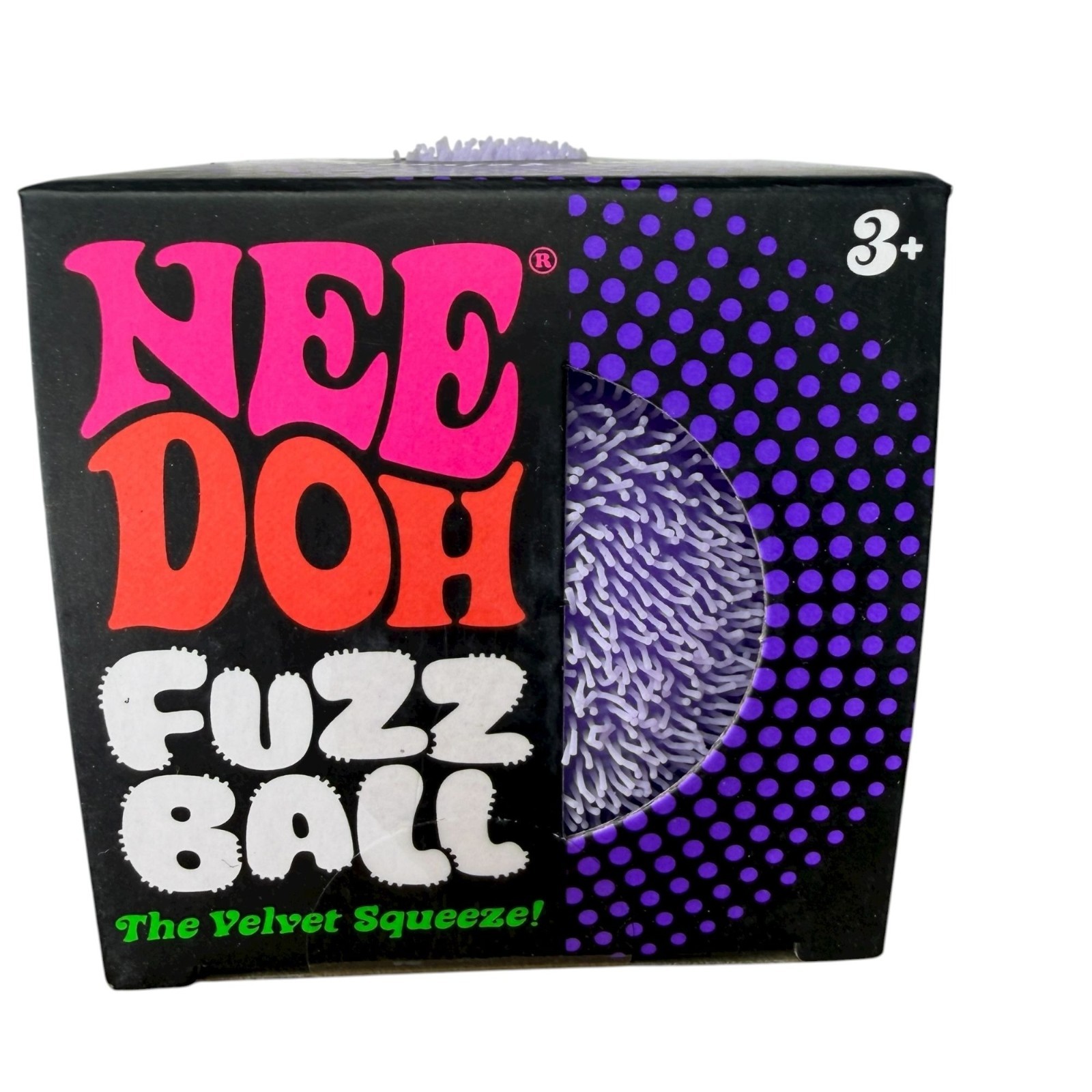 NeeDoh Fuzz Ball PURPLE New in Box Authentic Schylling