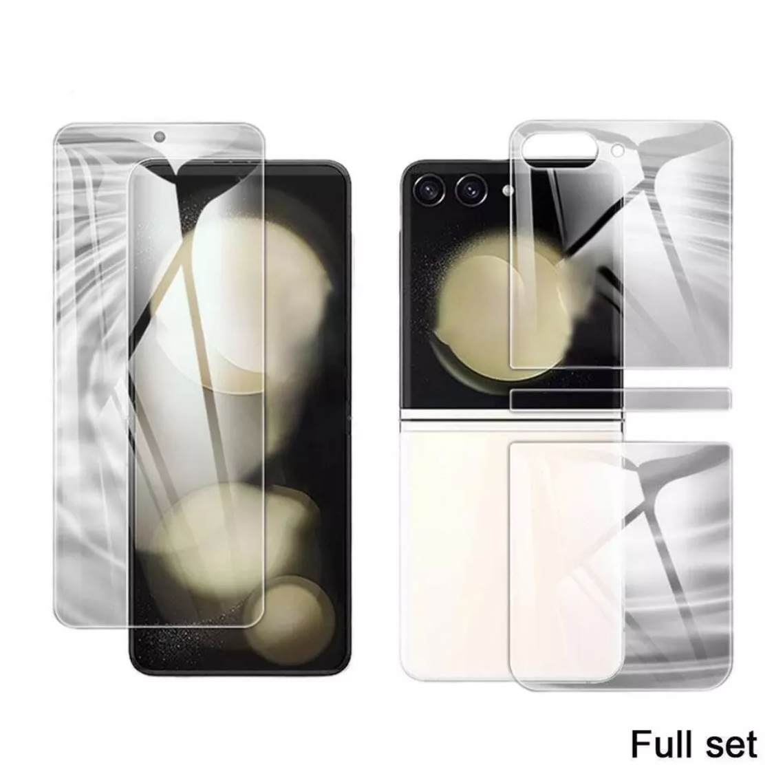 For Samsung Galaxy Z Flip 6/5/4/3/1 Hydrogel Front+Inside+Hinge Screen Protector