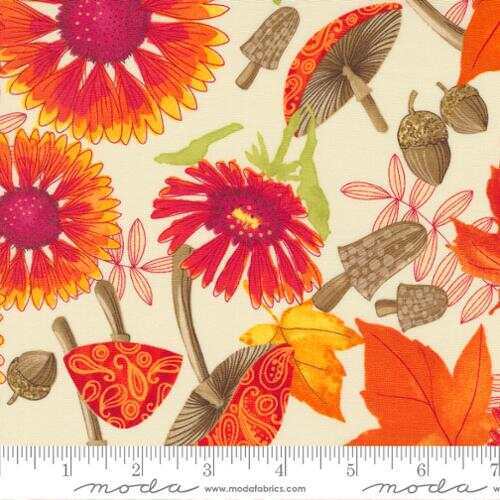 Moda Forest Frolic Cream 4840 12 Cotton Quilt Fabric By the Yard