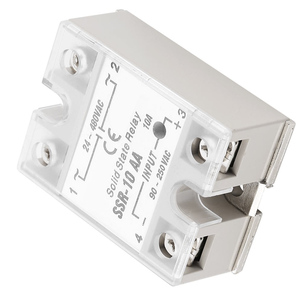 SSr 10 AA 10A Solid State Relay Module SSR AC-AC Input 90-250V AC Output 24-480V