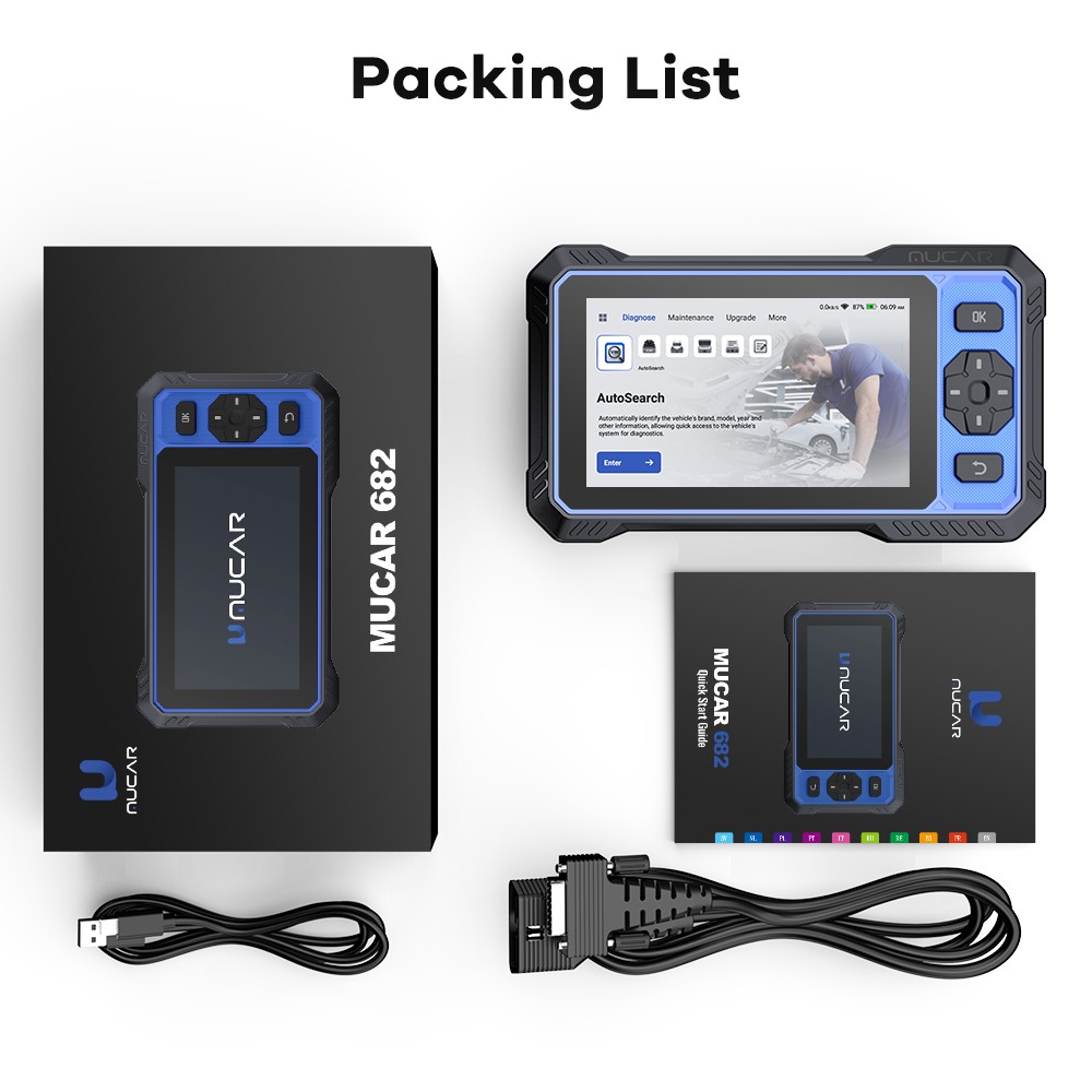2025 MUCAR 682 Bidirectional All System OBD2 Scanner Diagnostic Tool Code Reader