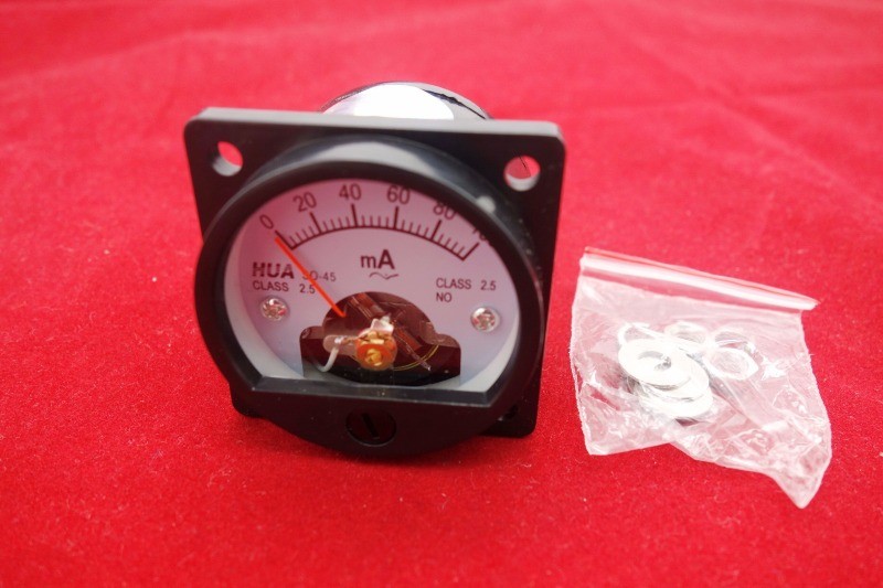 NEW 1PCS AC 0-100mA Analog Ammeter Panel AMP Current Meter SO45 directly Connect