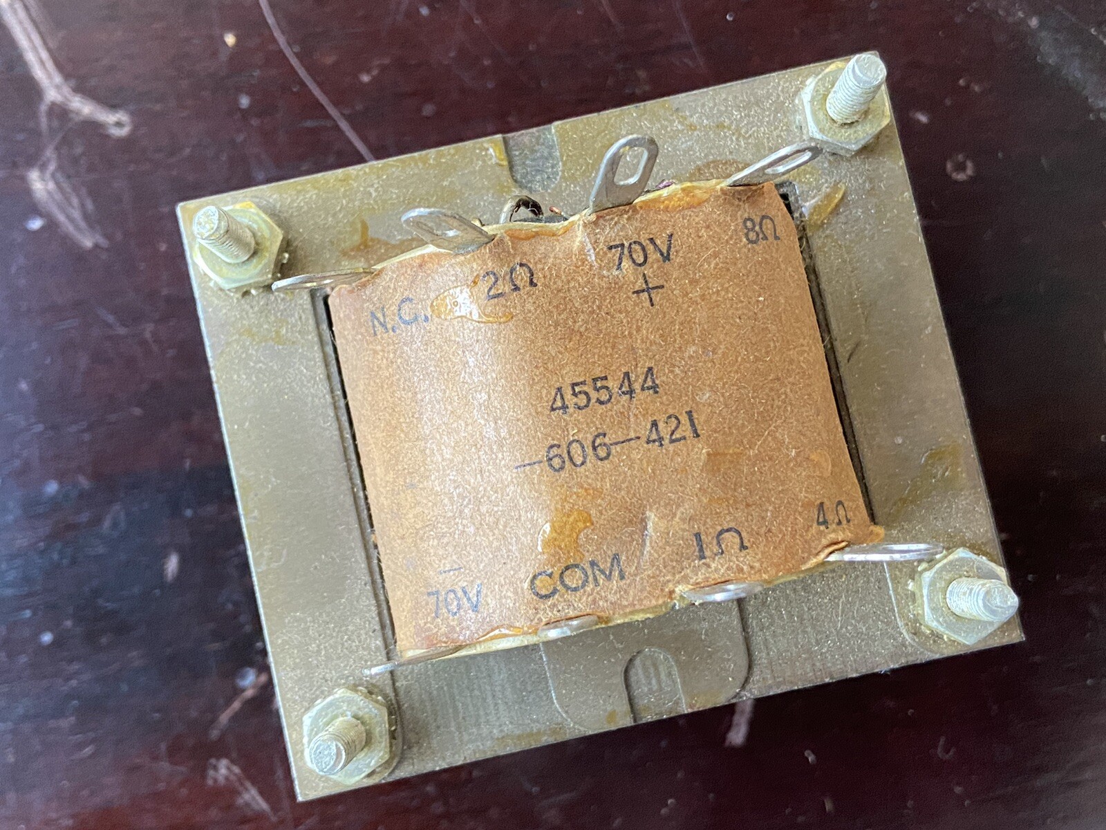 Vintage Schumacher multi-tap Line Matching or 70v output transformer 1/2/4/8-ohm
