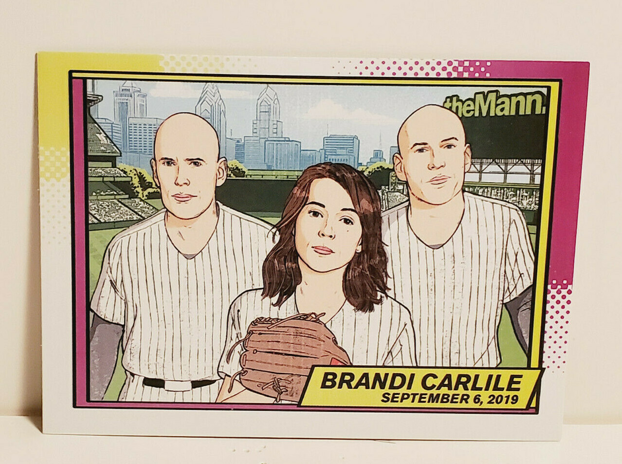 BRANDI CARLISLE 2018 TOUR MANN MUSIC CENTER PHILADELPHIA BASEBALL TRADING CARD