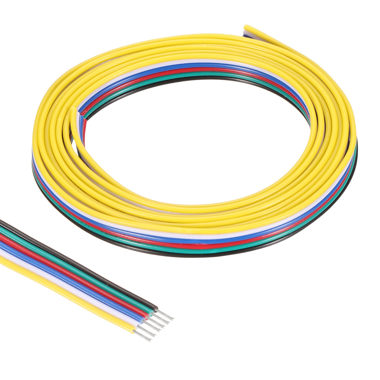 4.92ft 26 Gauge 6 Conductor Electrical Wire Tinned Copper Cable Wire