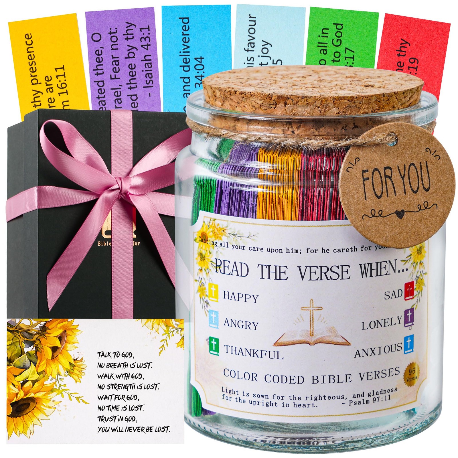 Bible Verse Jar (KJV) - Christian KJV For Emotions And Feelings