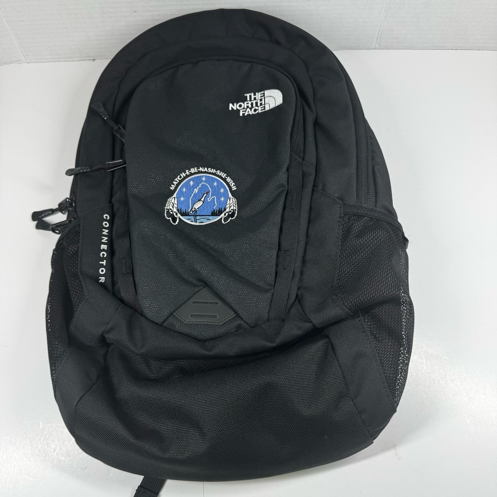 The North Face Connector Backpack Black Logo Match-E-Be-Nash-She-Wish Patch
