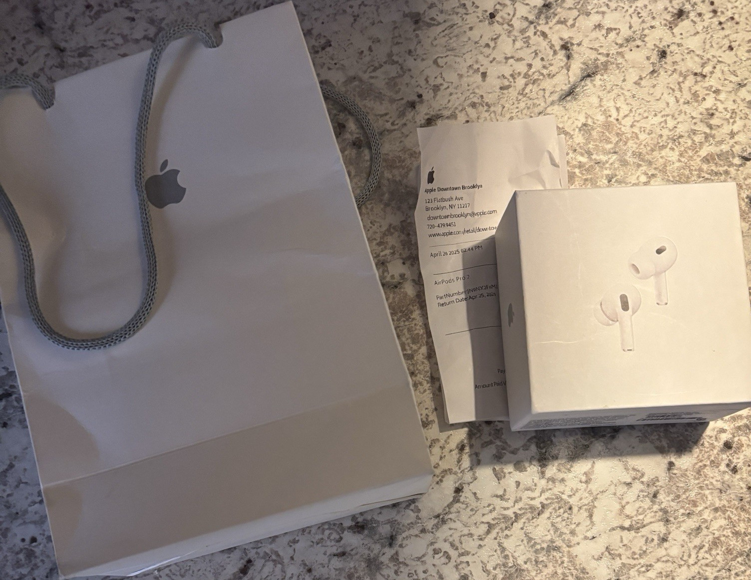 Apple AirPods Pro 2 Bluetooth Wireless Earbud (In Ear) White J9NX2F6M1 Used