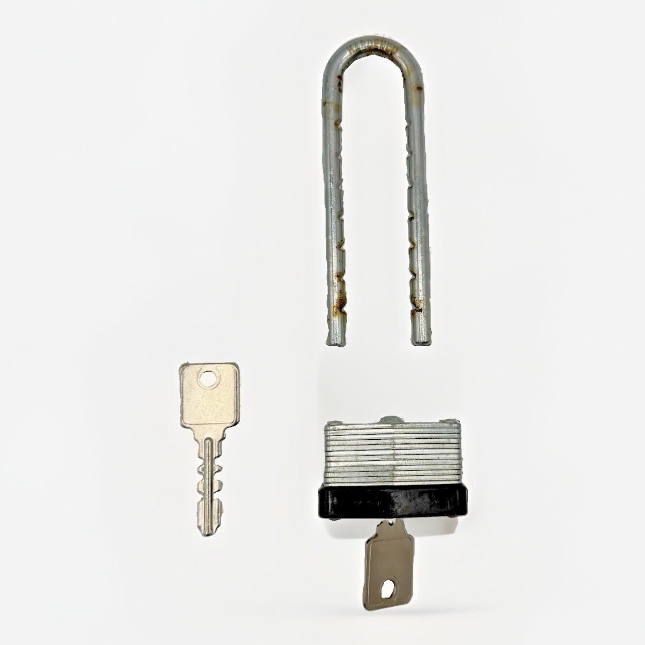 Heavy Duty Adjustable Padlock Hardened Steel Security Lock with 2 Keys Gate Shed