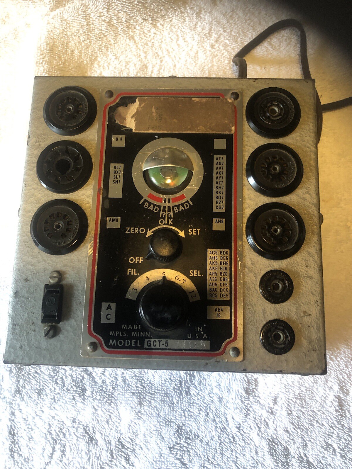 Vintage Seco By Model Get -5 Tube Testers