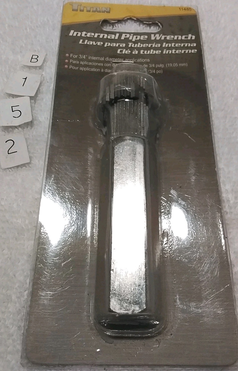 TITAN 11485 3/4" INTERNAL PIPE WRENCH