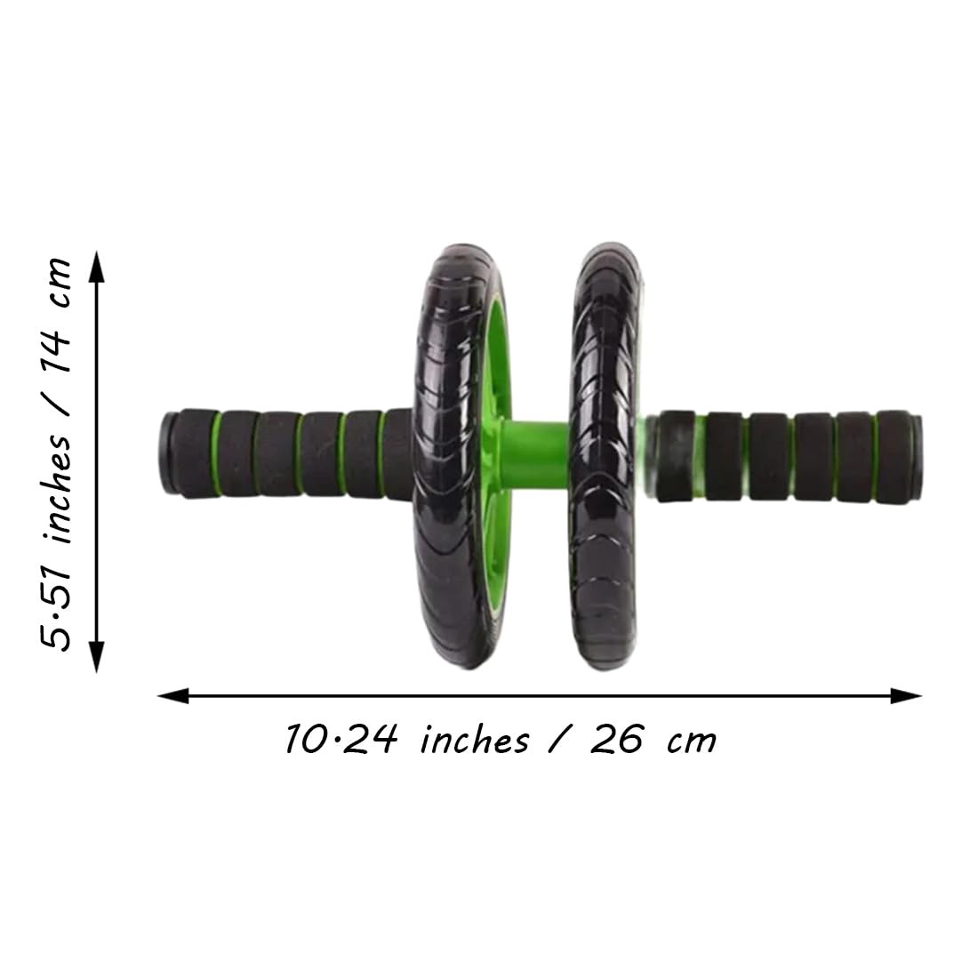 Abdominal Roller Wheels Ab Trainer with Knee Pad Core Workout Exercise Muscle...