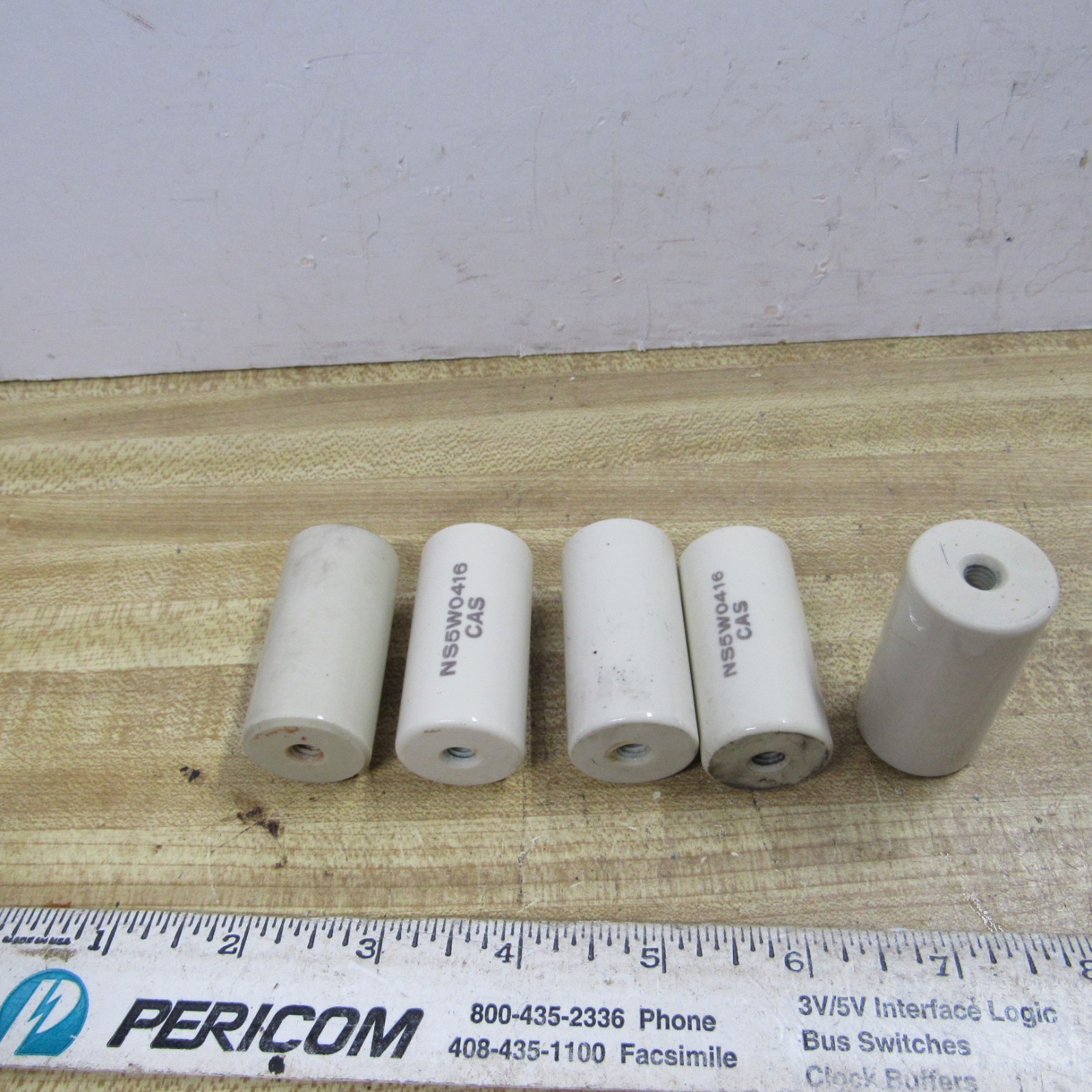 Insulator STAND OFF 2 in tall 1 in dia Lot of 5 HAM RADIO