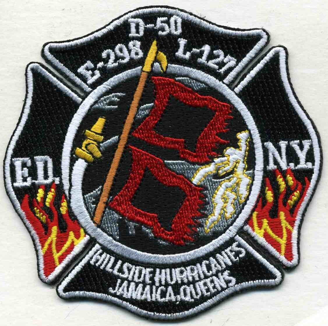 New York City - Engine-298 / L-127 "Hurricanes" (3.5" x 3.5") fire patch
