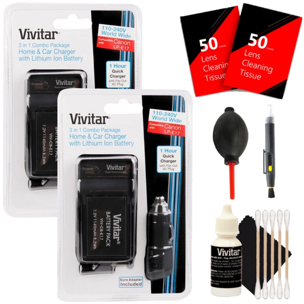 Vivitar Replacement Battery Canon LP-E17 Top Kit for Canon
